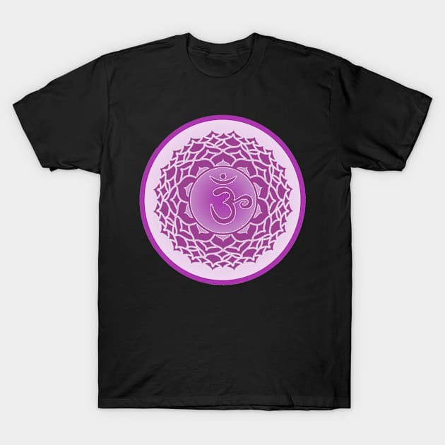 The Purple Haze of the Crown Chakra- Orange T-Shirt by EarthSoul